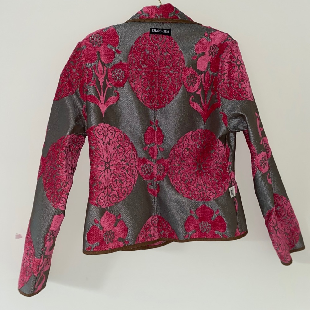 Khangura Tapestry Reversible Jacket Sz M - Picture 6 of 9